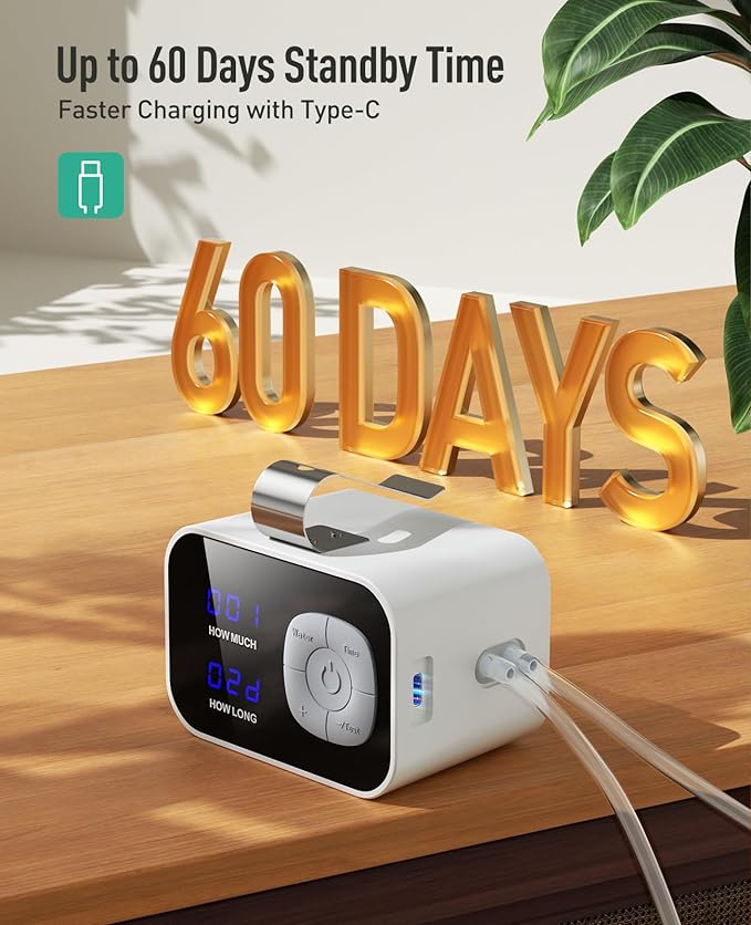 Kollea Reliable Automatic Watering System for Potted Plants-Free Watering in Seconds, Plant Self Auto Watering System for Vacation Indoor House, Drip Irrigation Kits with 60-Day DIY Watering Schedules