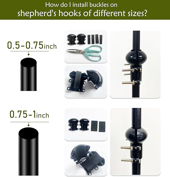 19-inch Squirrel Baffle, Squirrel-Proof for Bird Feeder Pole, Birdhouse Baffle for Shepherd's Hook in The Outdoors,(Black 2 Pack)