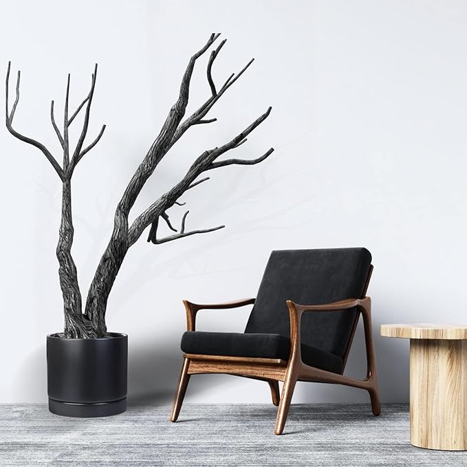 2 Pack Ceramic Plant Saucer Pot Tray 7 Inch, Planter Saucers 4 5 6 7 8 9 10 11 12 13 Inch for Indoors Outdoor, Durable Sturdy Flower Drainage drip Water Tray for Glazed Pots Base (7 Inch-Black)