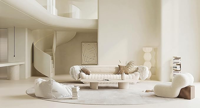 Dimoon 78.7''x15.7'' Cream Skin Peel and Stick Wallpaper Contact Paper Modern Self Adhesive Wall Paper Removable Renter Friendly Textured Solid Color Cabinet Vinyl Roll (78.7''x15.7'',Cream Skin)