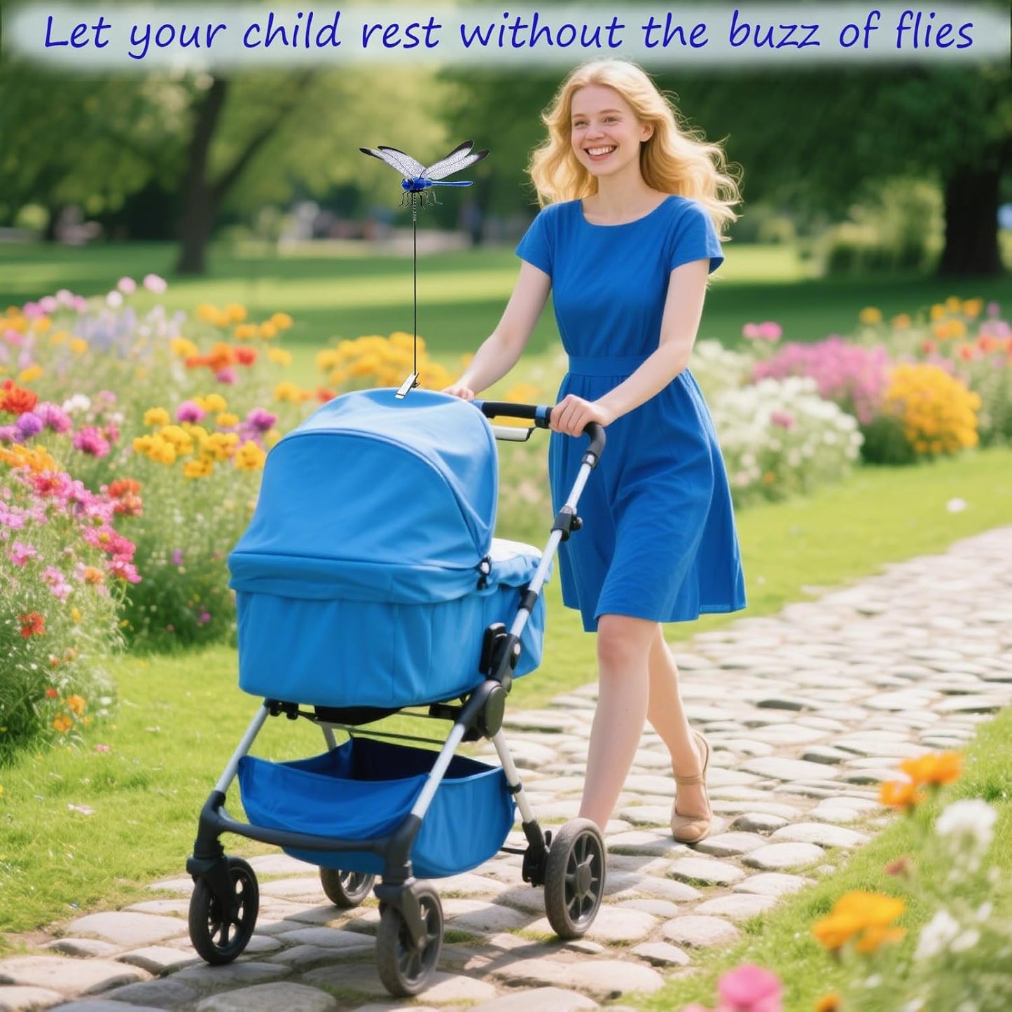 Dragonfly Clip on Hat, Dragonfly Garden Décor, 3D Fake Dragonflies the Deer or Horse Fly Nature Enemy to Scare Garden Fly for Indoor Outdoor Yard Patios Plants Flower and DIY Decoration(4Pcs-Colorful)