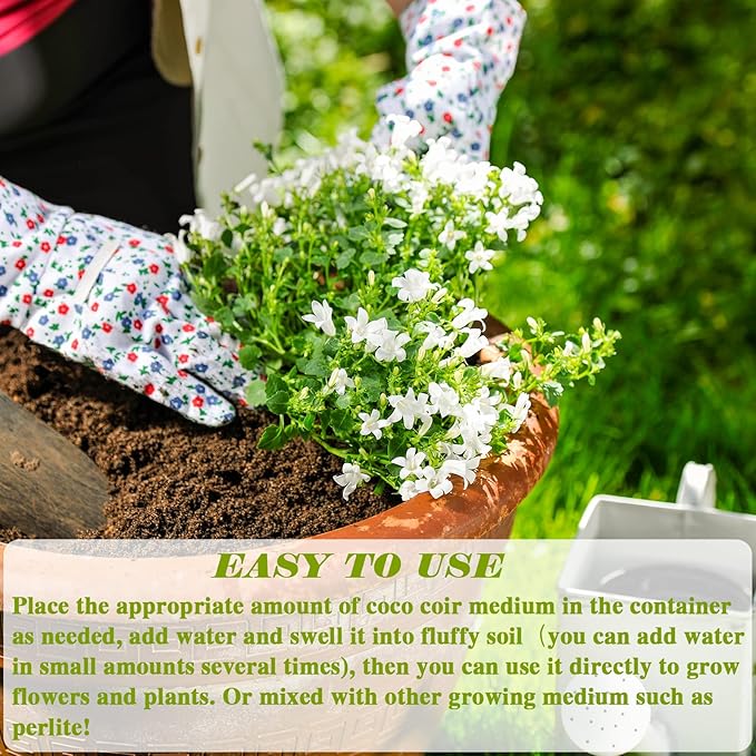 ZeeDix 150pcs(30mm) Compressed Coco Coir Fiber Potting Soil- Coir Medium, Coconut Soil for Indoors or Outdoors, Bonsai, Herbs, Plants, Flowers and Vegetables