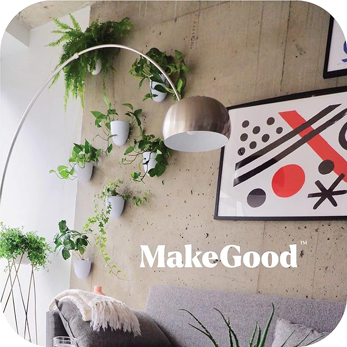 PlantPod Luxe Self-Watering Wall Planters (Set of 3) - Easy to Water and Install - Lightweight - Design Your Own Vertical Garden - Wall Planters for Indoor Plants