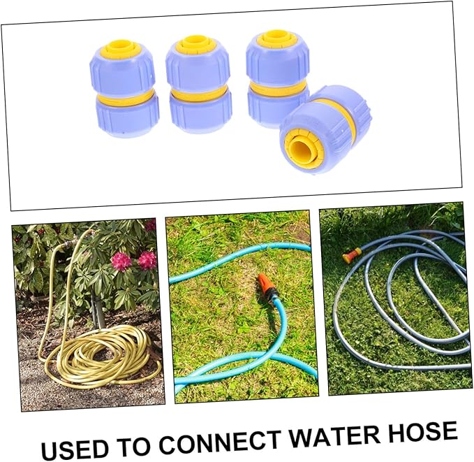 4pcs Barb Hose Fittings Garden Quick Connect Irrigations Thread Fittings Zero g Hose Caps and Plugs G -g 1/2 Inch Hose Repair Garden Kit Quick Loading Decorations Abs