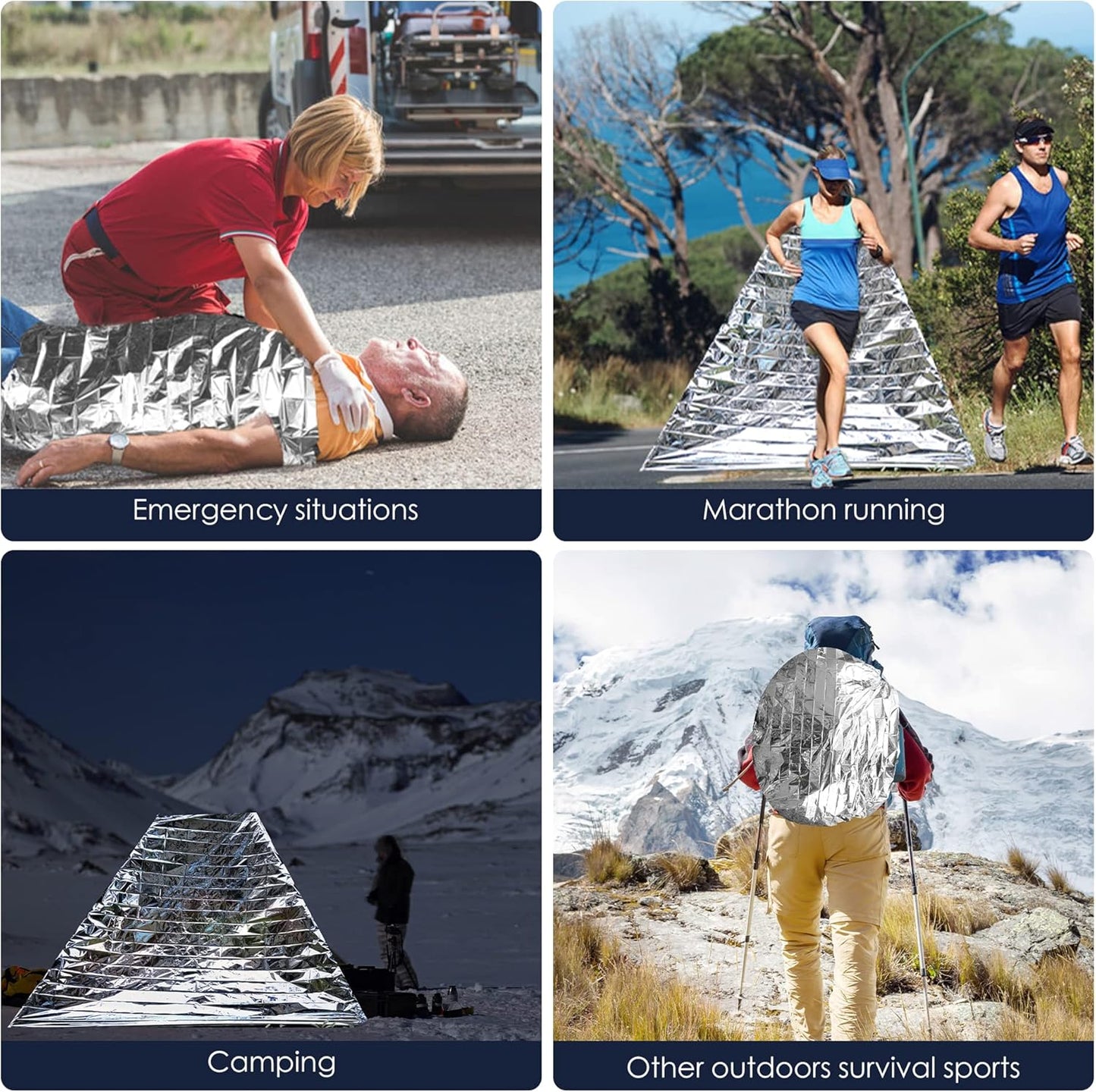 Plant Growth Mylar Films High Reflective Mylar Film Garden Greenhouse Covering Foil Sheets for First Aid Blanket Growth Room Camping Simple Tent,82.6 x 51.2 Inch(6 Pieces)