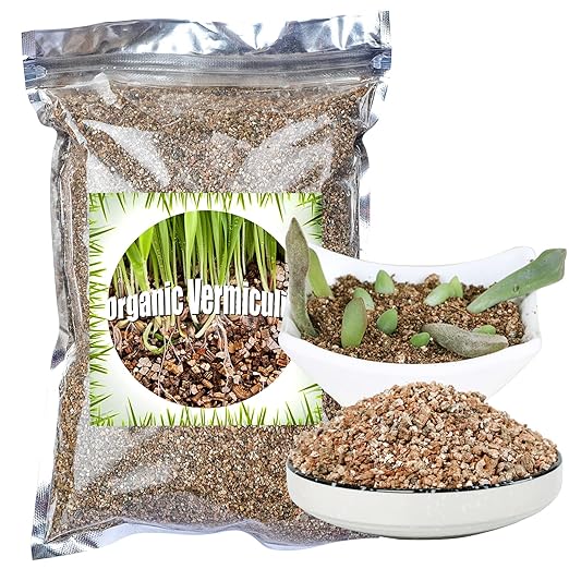Organic Vermiculite 1 qt by Doter, Increases Water and Nutrient Retention and Aerates The Soil, Perfect for Root Cuttings, Seed Germination, Arranging Flowers, and Bedding for Invertebrates
