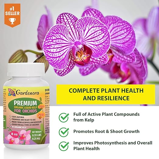 Orchid-Specific Organic Liquid Kelp Fertilizer - 32 oz - Nourish Your Orchids with Seaweed Power
