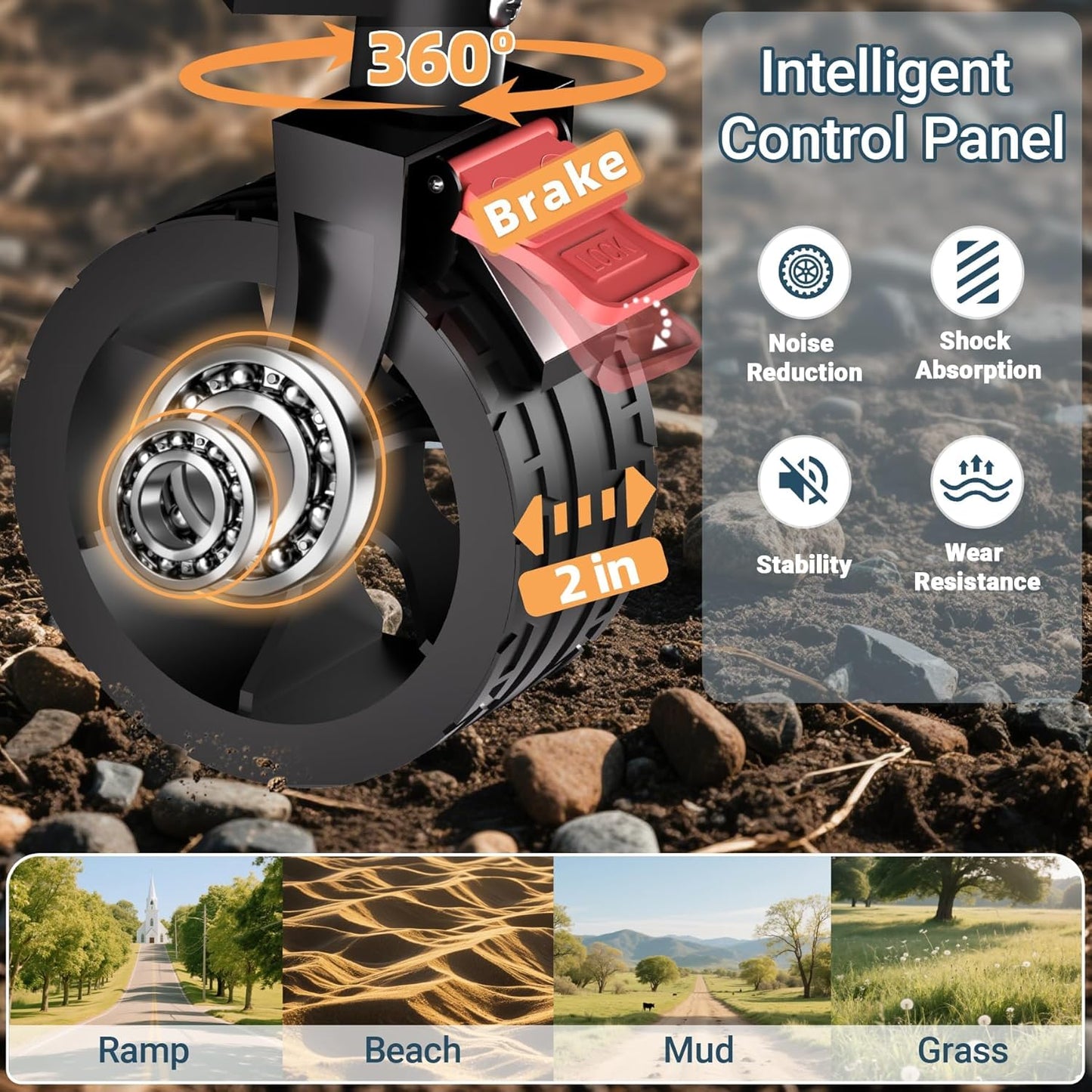 Favoyard Extra Large Collapsible Wagon Carts Foldable 360LBS Heavy Duty Beach Wagons with Big Wheels & Brakes Portable Folding Cart for Shopping Grocery Utility Sports Garden Camping Outdoor, Blue