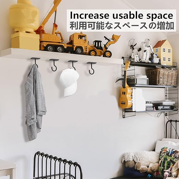 NACETURE Ceiling Hooks for Hanging Plants 2 Pack - Square Wall Mount Plant Hanger Indoor Hanging Hooks Metal Plant Bracket Iron Lanterns Hangers for Wind Chimes, Planters (2.5" Black 2 Pack)