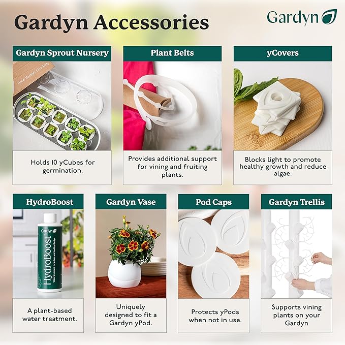 GARDYN Indoor Garden Nursery, Indoor Germination, Hydroponic Growing System - Seed Starter Tray Works with Home Tower Gardens, Vertical Garden Planters & Microgreens Growing Kits