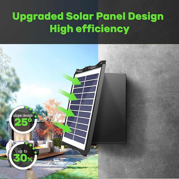 2LED Solar Wall Lights, Up and Down Lighting Solar Outdoor Light Waterproof IP65, 6500K/3000K Solar Fence Light Solar Powered Light for Yard Garden Garage Christmas Decorations (4 Pack)