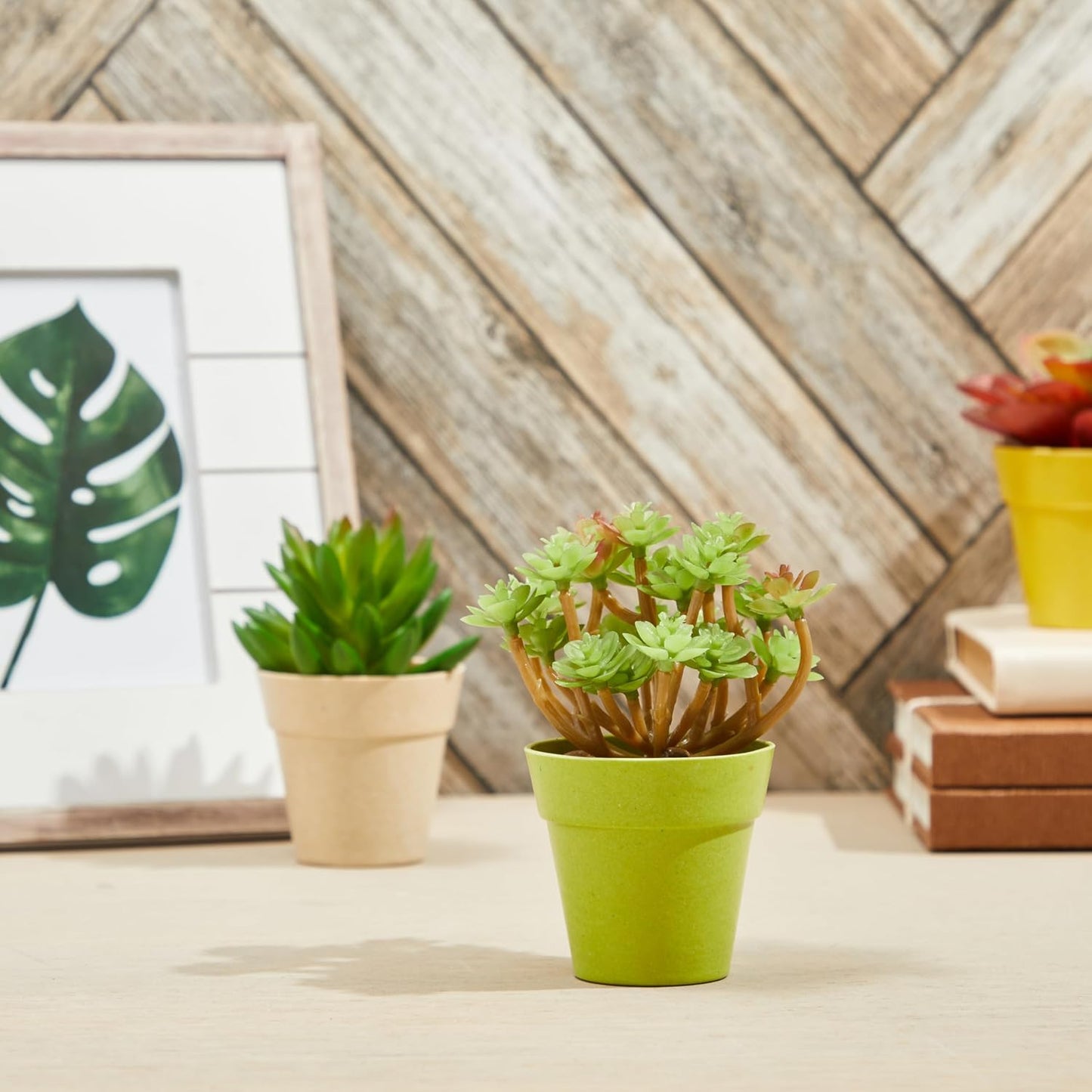 Juvale 24 Pack Tiny Plastic Pots for Plants 1.5 Inch - Mini Planters for Flowers, Succulents (4 Colors), 6.4 x 6.4 x 5.7 cm - Plant Pots