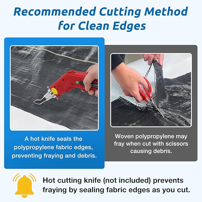 3ft x300ft Black Weed Barrier Landscape Premium Fabric-Heavy Duty Woven Ground Cloth with Superior Permeability Weed Control Convenient Design