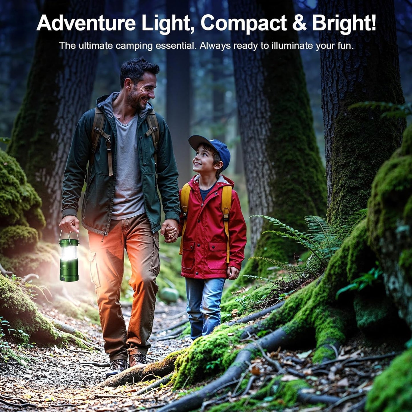 LETMY LED Camping Lantern for Power Outages, 3 Color Modes & Dimmable Battery Powered Lantern, IPX4 Waterproof & Collapsible, Lanterns Flashlight Survival Kits for Emergency Hurricane Hiking, 4 Pack