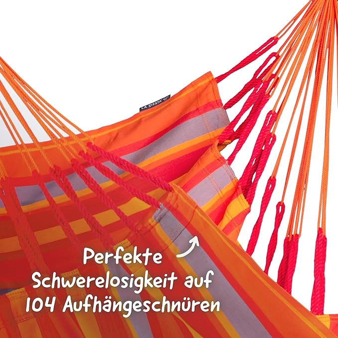 LA SIESTA® - Large Comfort Domingo Hammock Swing Chair & CasaMount - Weather & Tear Resistant Hanging Chair - Outdoor Indoor Hammock Chair w/Suspension Kit for Walls Ceilings Square Beams - Toucan