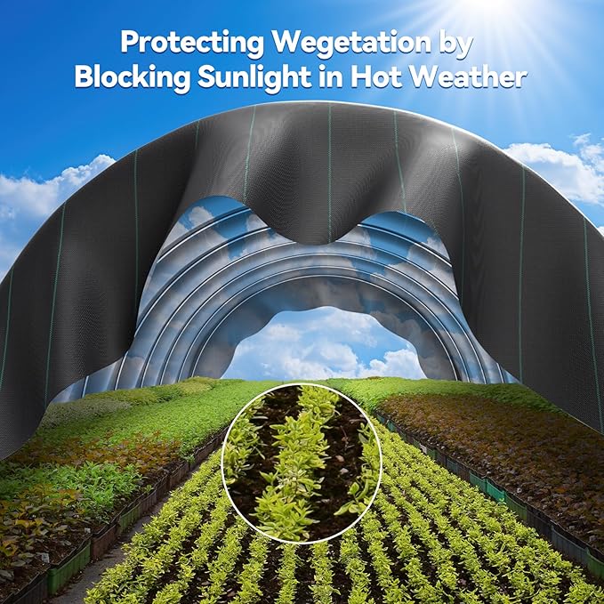 4ftx100ft Weed Barrier Landscape 3.2oz Fabric Heavy Duty, Woven Weed Control Cloth, Woven Geotextile Fabric for Underlayment, Gardening Ground, Commercial Driveway Weed Block Cover Mat