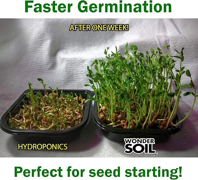 WONDER SOIL Organic Potting Soil | Ready to Plant Coco Coir Fully Loaded with Nutrients | 3 LBS Bag Expands to 12 Quarts of Indoor Outdoor Soil for Gardens & Plants | Incl Worm Castings, Perlite