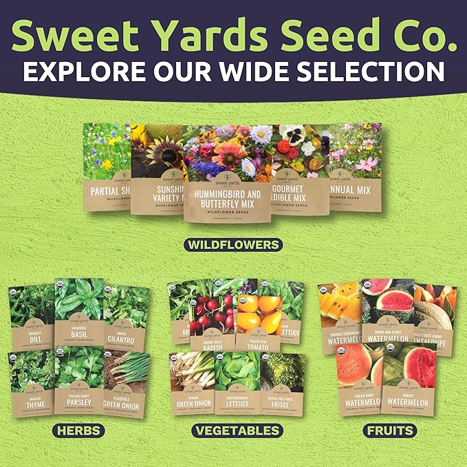 Organic Italian Garden Seeds Variety Pack - 12 Individual Packs - 2025 Season - Genovese Basil, Italian Giant Parsley, Chioggia Beet & More! for Indoor & Outdoor Planting (Non-GMO, Certified Organic)
