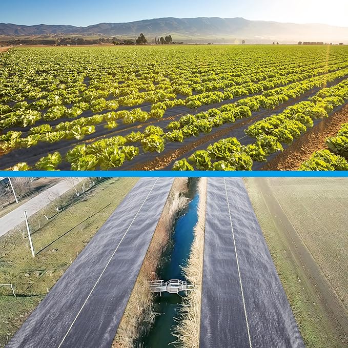 5ft x100ft Black Weed Barrier Landscape Premium Fabric-Heavy Duty Woven Ground Cloth with Superior Permeability Weed Control Convenient Design