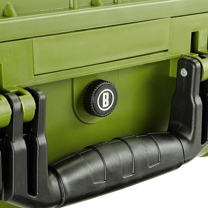Bushnell 20 Inch Large Waterproof Hard Camera Case For Binoculars, Optics, Equipment, Shock Proof, and TSA Ready (OD Green)