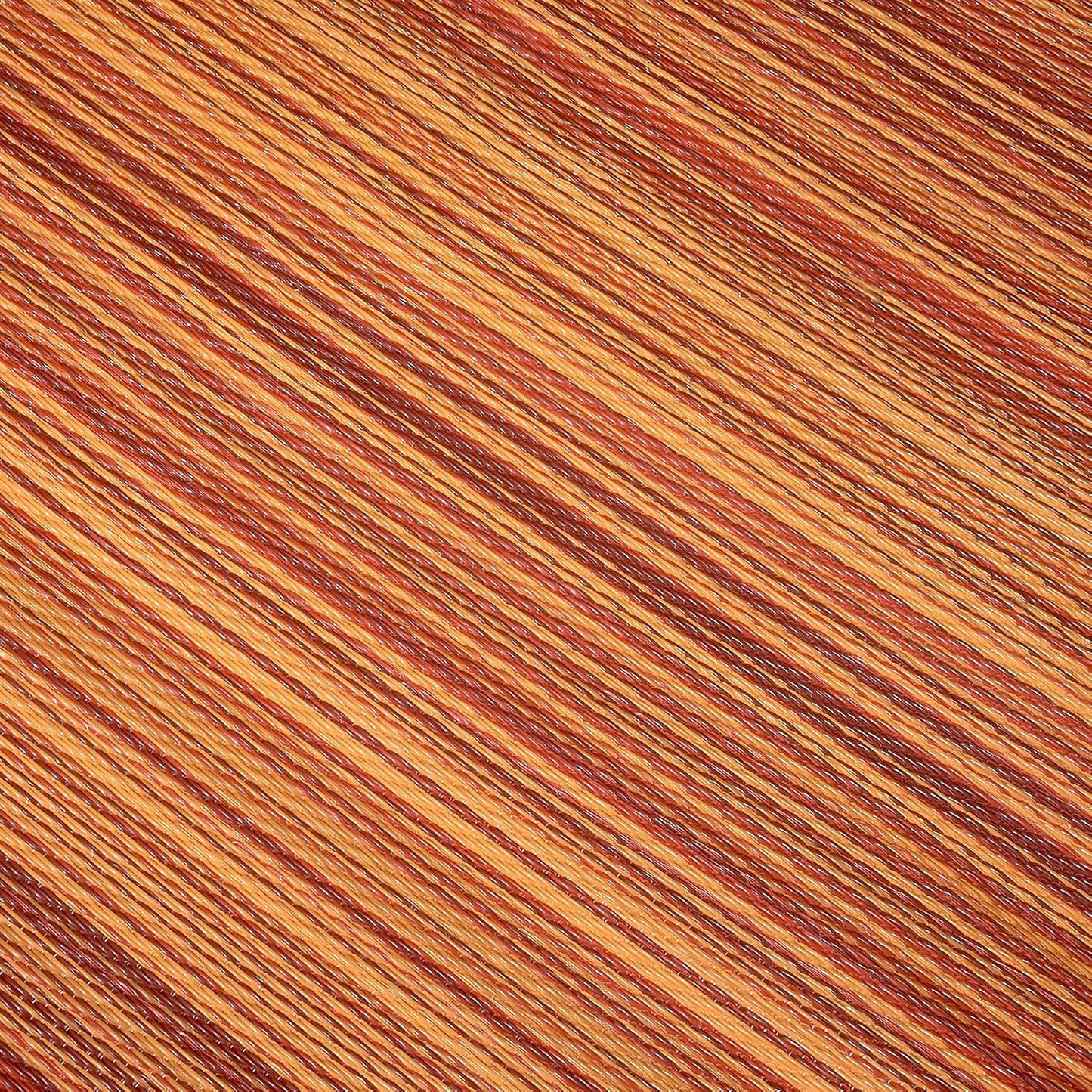 Fab Habitat Stripe Coastal Colorful Outdoor Rug - Waterproof, Crease-Free Fade Resistant, Reversible - Recycled Plastic - Patio Porch Balcony Deck Yard Garden - Cancun Terracotta - 5x8 ft