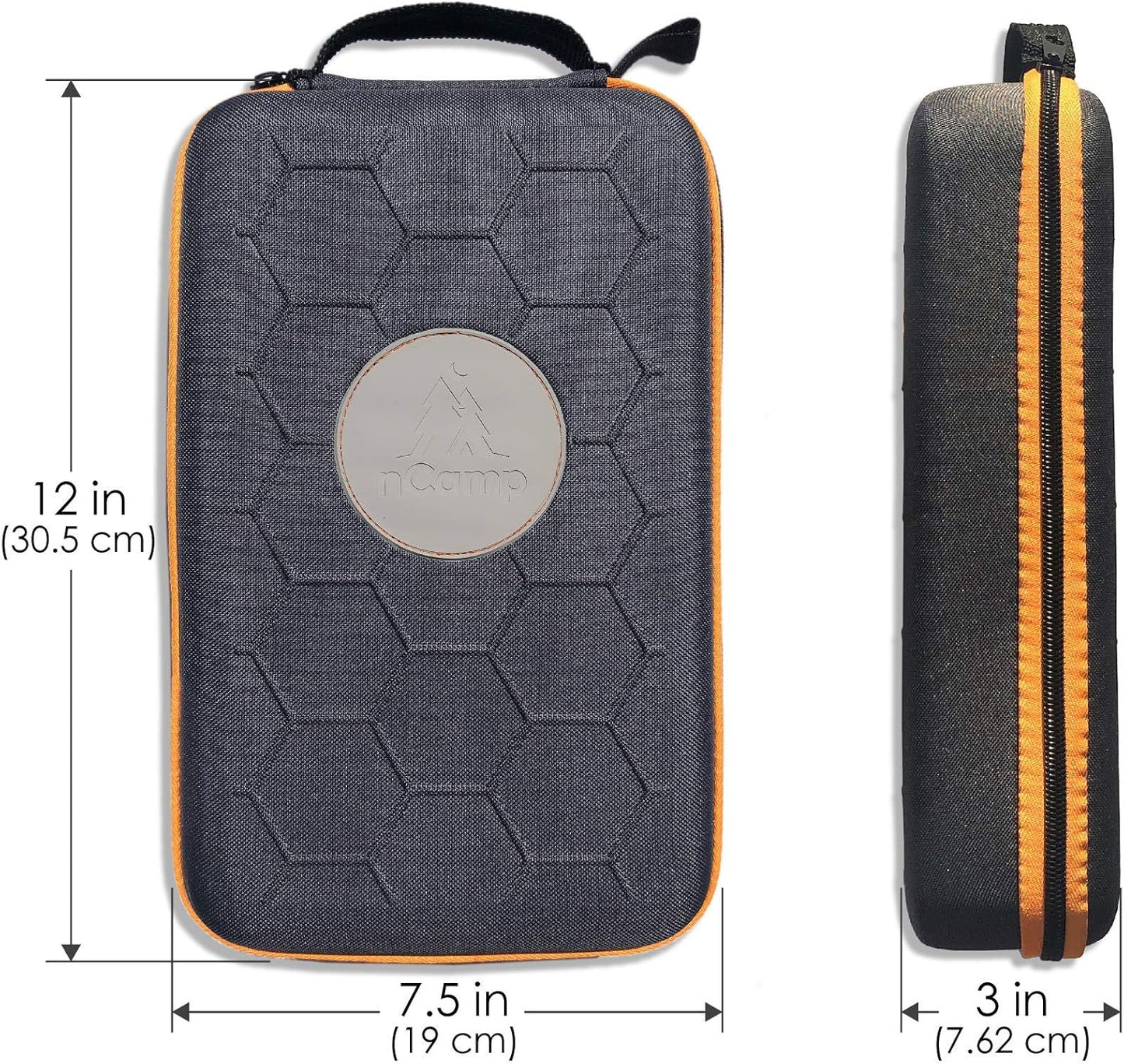 nCamp 4 Piece Outdoor Camping Cooking Stove Prep Surface Set with Carrying Case for Hiking and Backpacking