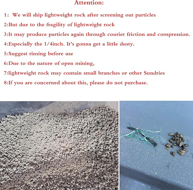 Organic Pumice for Bonsai and Horticultural 100% Natural (5 gallons, 1/2 inch)